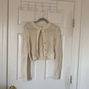 Cream Knit Women's Sweater